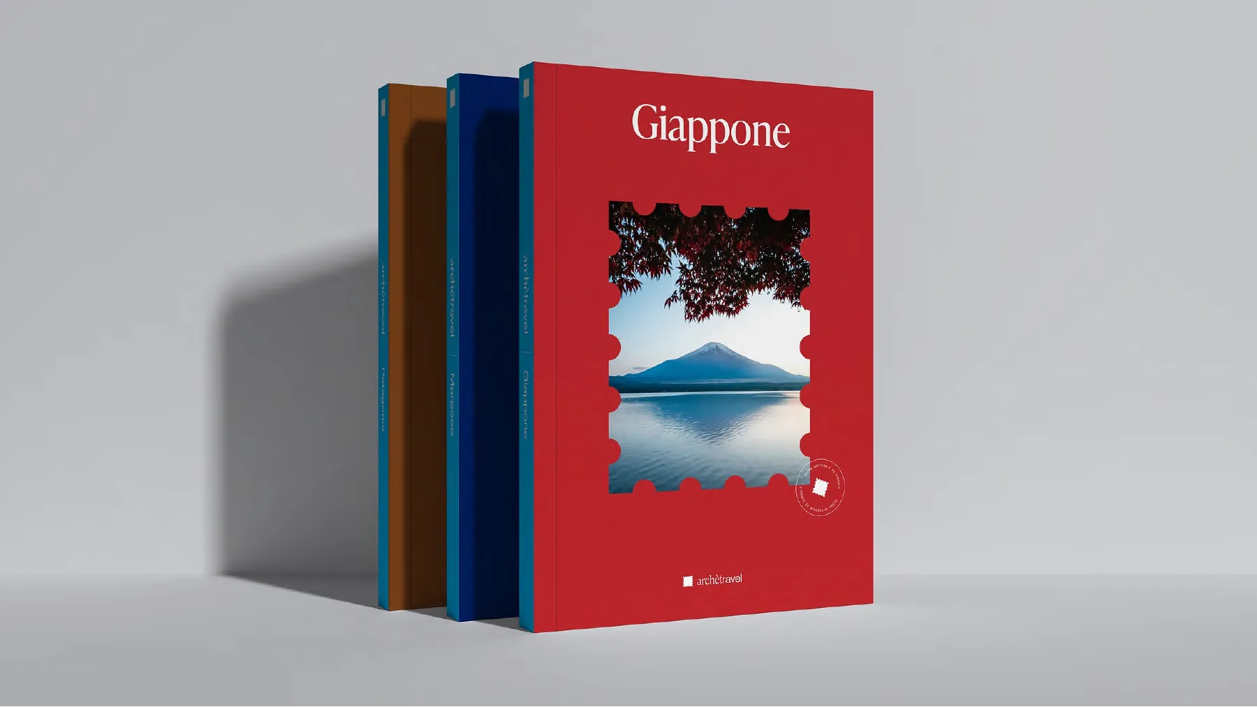 Mockup: la collezione di guide di viaggio.