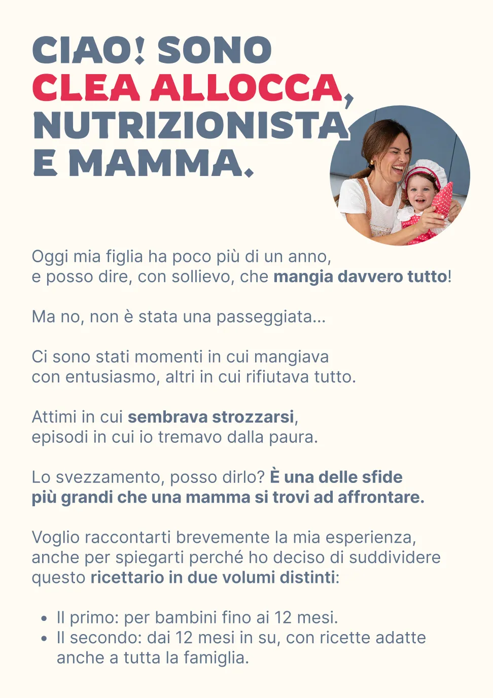 Svezzamento in Autonomia, pagina interna.
