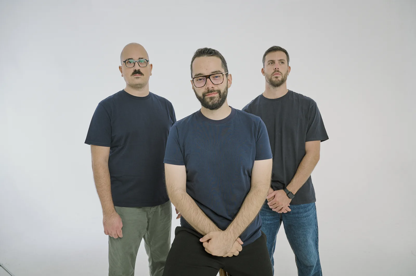 Il team Emporea nello studio fotografico