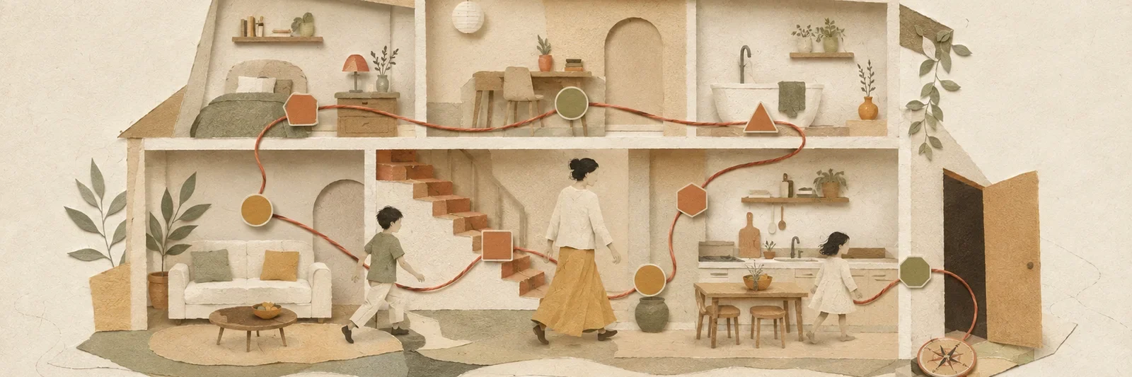 L’illustrazione che introduce i percorsi di Genitori Diversi.