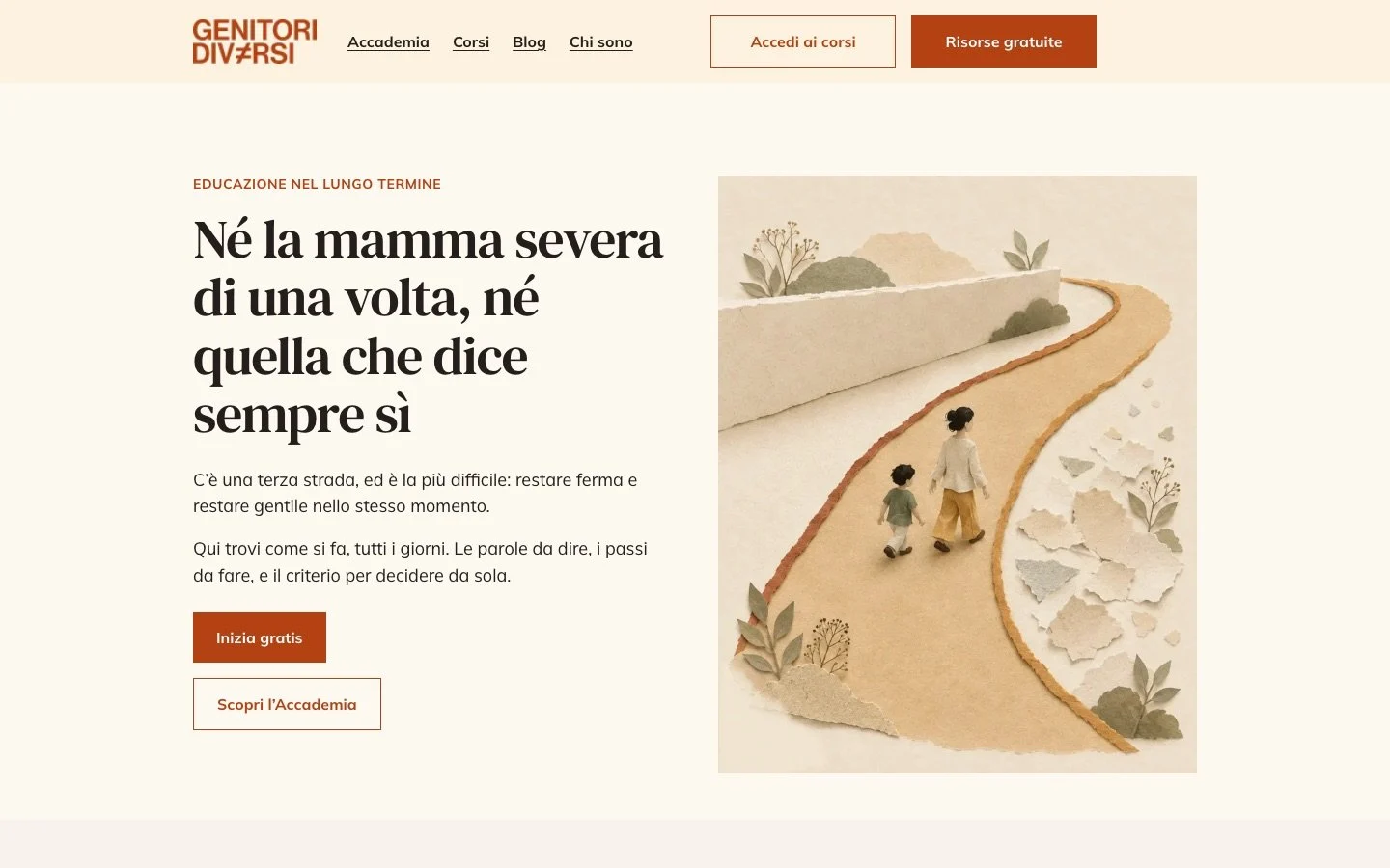 La home nell’anteprima del nuovo sito.