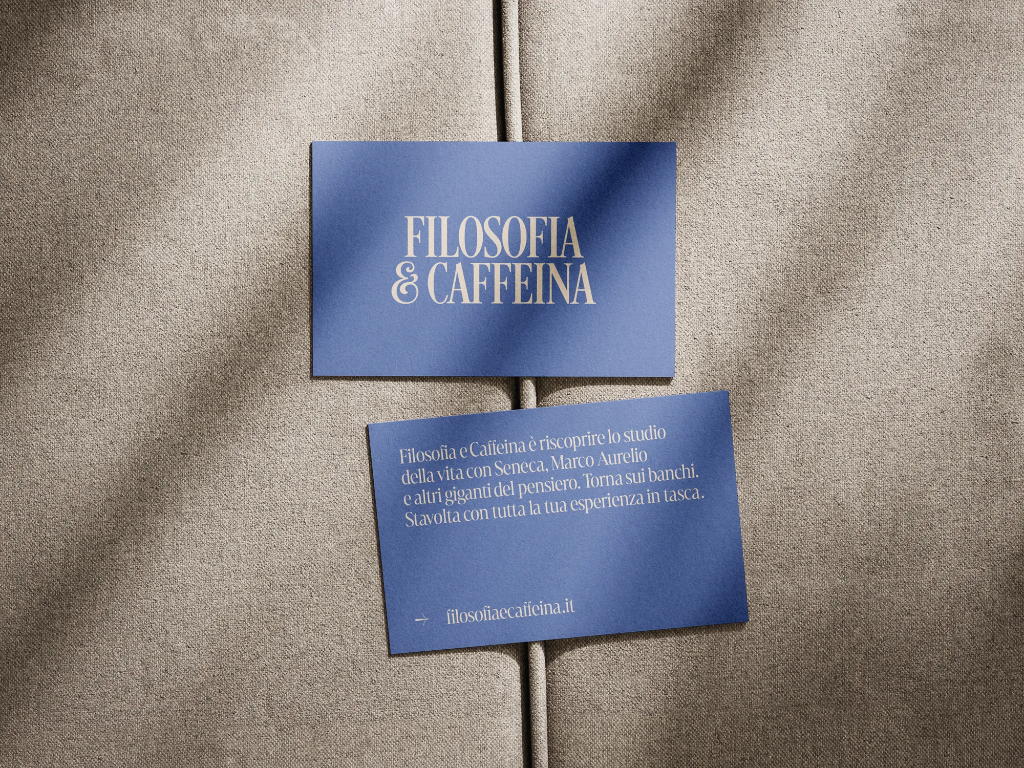 Filosofia e Caffeina, biglietti da visita