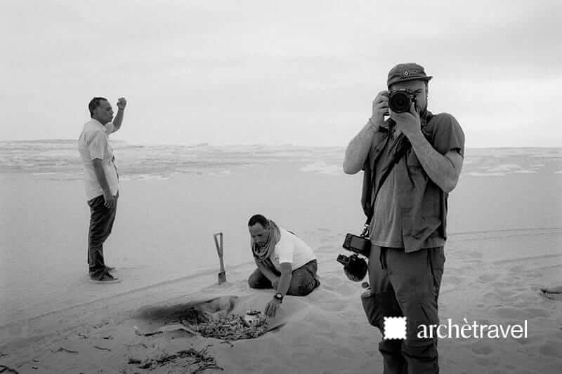 Riprese e fotografie durante la spedizione archètravel On Tour in Egitto.