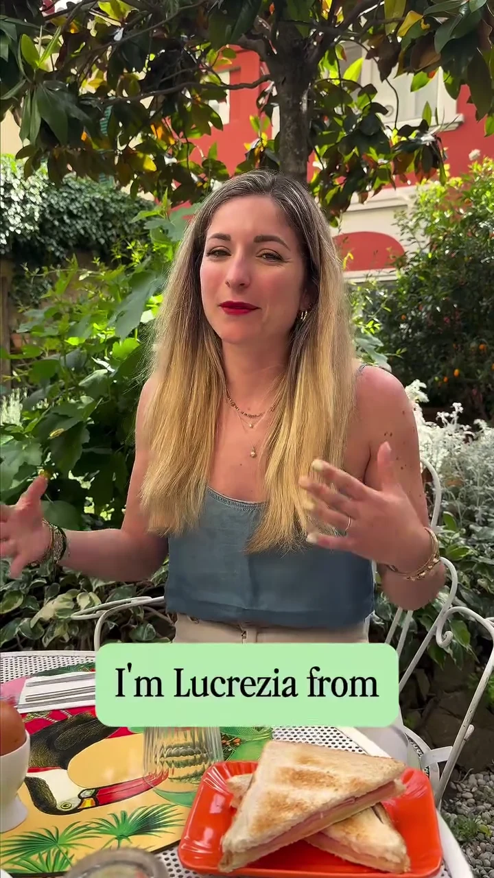 Lucrezia presenta Florence Like a Local. Fotogramma del reel pubblicato.