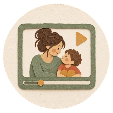 Sessione video con un genitore e un bambino